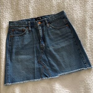 NWOT J.Crew Denim Blue Skirt